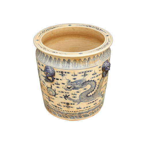 The Ming Garden Collection - Grote Porseleinen Bloempot Met Draak