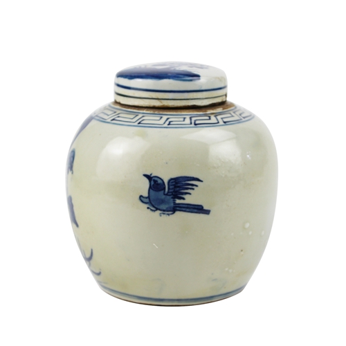 The Ming Garden Collection - Kleine Porseleinen Pot Met Vogels