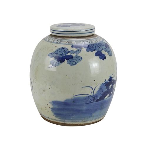 The Ming Garden Collection - Kleine Porseleinen Pot Met Chinese Mannetjes