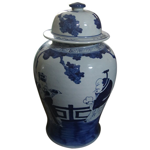The Ming Garden Collection - Grote Porseleinen Pot Met Oude Keizers