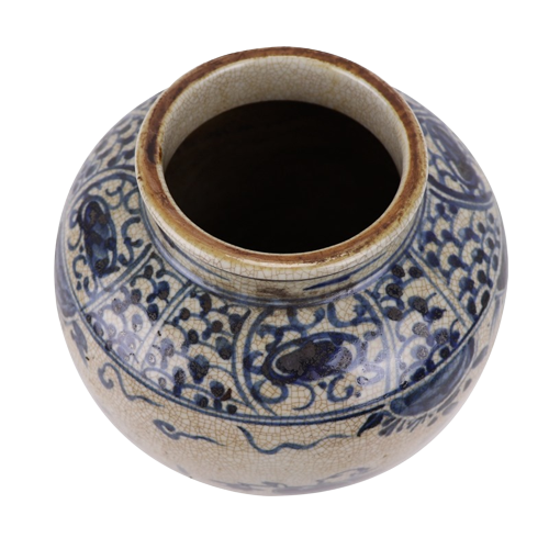 Kleine Porseleinen Vaas Met Chinese Mensen - The Ming Garden Collection