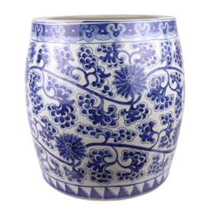 The Ming Garden Collection - Extra Grote Chinese Porseleinen Bloempot Met Bloemetjes